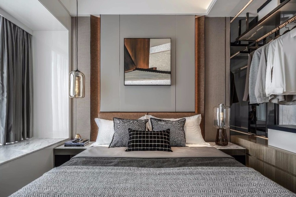 現(xiàn)代簡約風格室內(nèi)設計家裝案例-臥室 現(xiàn)代簡約風格室內(nèi)設計家裝案例-臥室