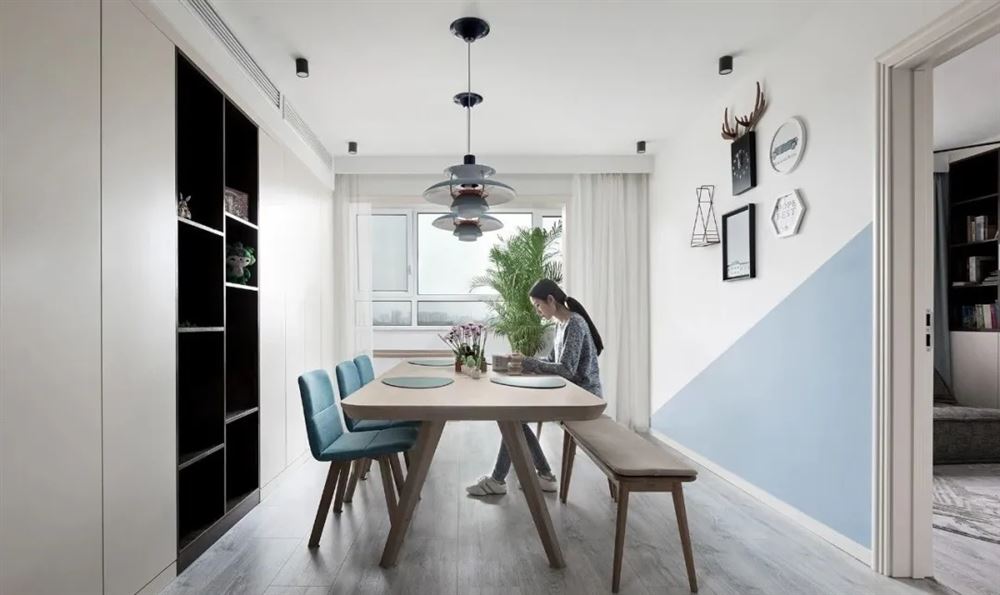 廣州市匯景新城北歐風格三居室裝修案例