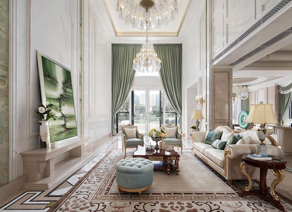 佛山市保利雲(yún)上歐式風(fēng)格別墅裝修案例