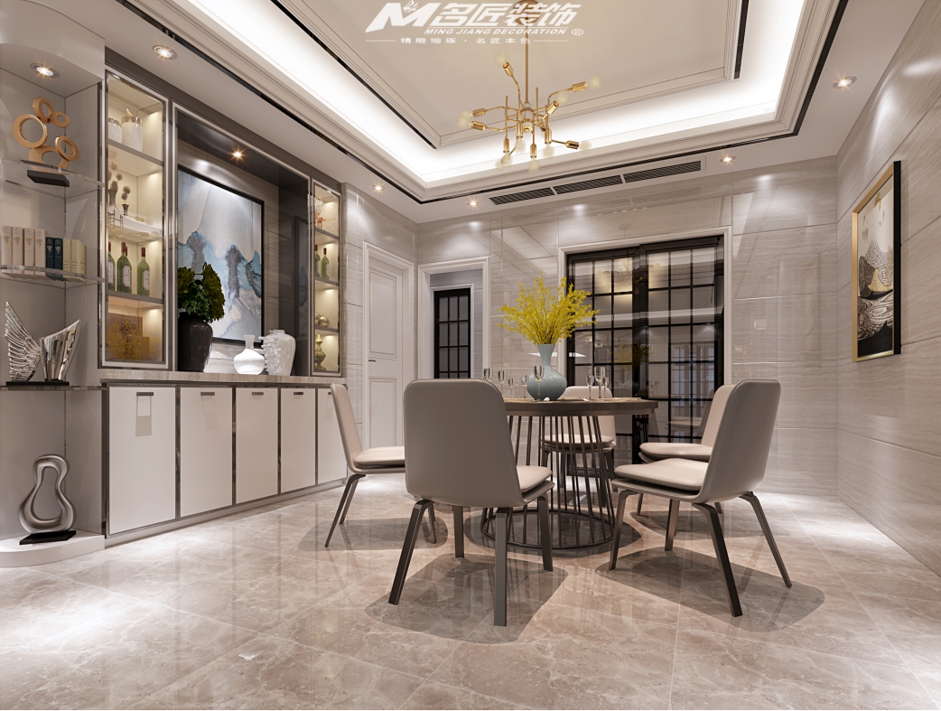 日照市外?；▓@現(xiàn)代簡約風(fēng)格五居室裝修案例