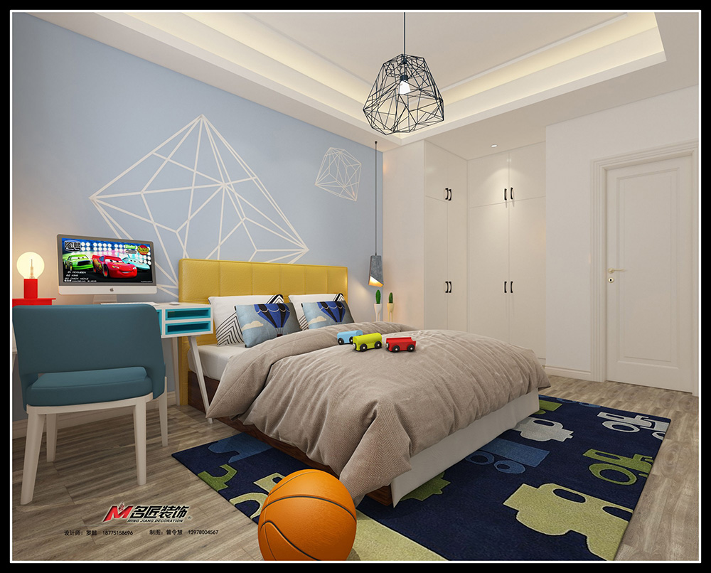 保利壹號(hào)公館大平層180平米北歐風(fēng)格裝修案例-兒童房 保利壹號(hào)公館大平層180平米北歐風(fēng)格裝修案例-兒童房