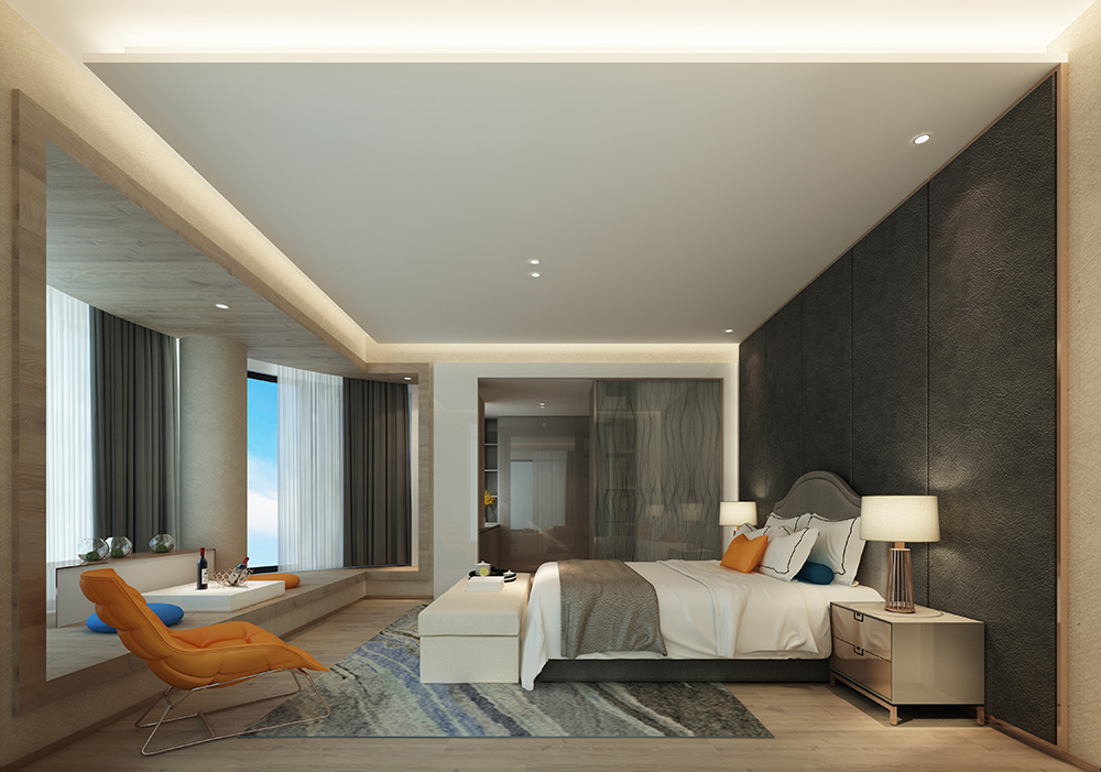 現(xiàn)代簡約風格室內(nèi)裝修設計效果圖-鉆石之家富春山居-室內(nèi)主臥裝修設計 現(xiàn)代簡約風格室內(nèi)裝修設計效果圖-鉆石之家富春山居-室內(nèi)主臥裝修設計