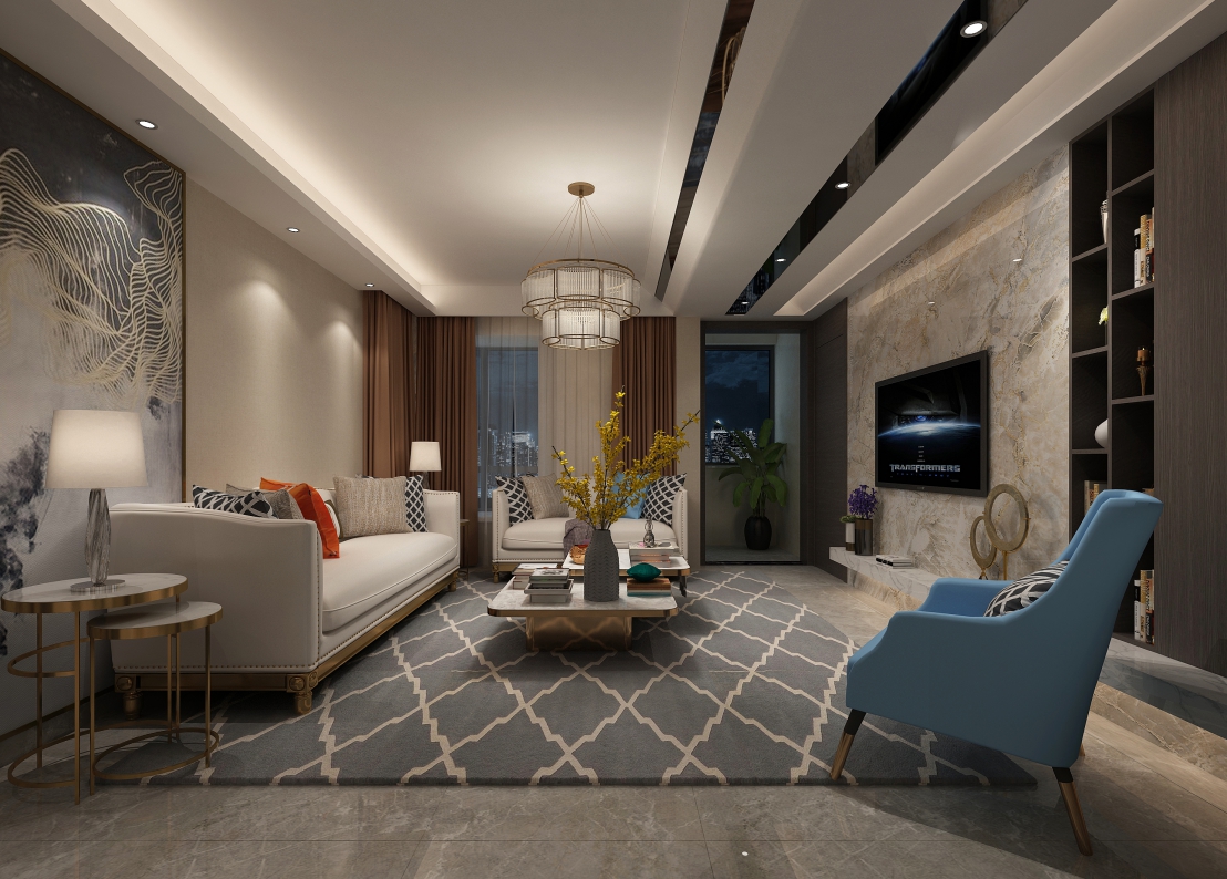 現(xiàn)代前衛(wèi)風(fēng)格室內(nèi)裝修效果圖-財(cái)富廣場(chǎng)三居121平米-客廳 現(xiàn)代前衛(wèi)風(fēng)格室內(nèi)裝修效果圖-財(cái)富廣場(chǎng)三居121平米-客廳