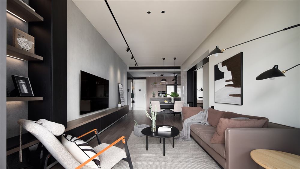 廣州市保利心語花園現(xiàn)代簡約風(fēng)格二居室裝修案例