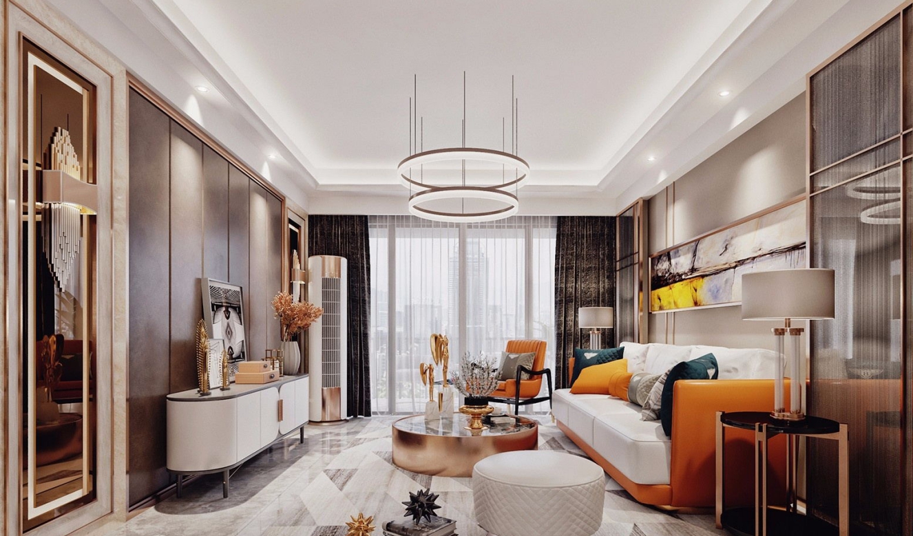 現(xiàn)代前衛(wèi)風(fēng)格室內(nèi)裝修效果圖-萬和國際三居111平米-客廳 現(xiàn)代前衛(wèi)風(fēng)格室內(nèi)裝修效果圖-萬和國際三居111平米-客廳