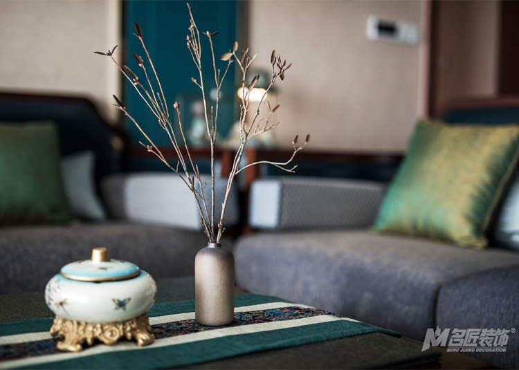 新中式風格室內(nèi)裝修設(shè)計效果圖-保利外灘一號三居112平米-室內(nèi)裝修設(shè)計 新中式風格室內(nèi)裝修設(shè)計效果圖-保利外灘一號三居112平米-室內(nèi)裝修設(shè)計