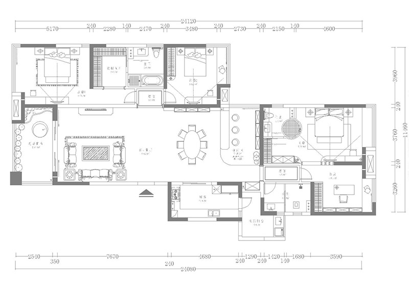 佛山裝修公司簡(jiǎn)歐風(fēng)格室內(nèi)裝修效果圖-平面圖 佛山裝修公司簡(jiǎn)歐風(fēng)格室內(nèi)裝修效果圖-平面圖
