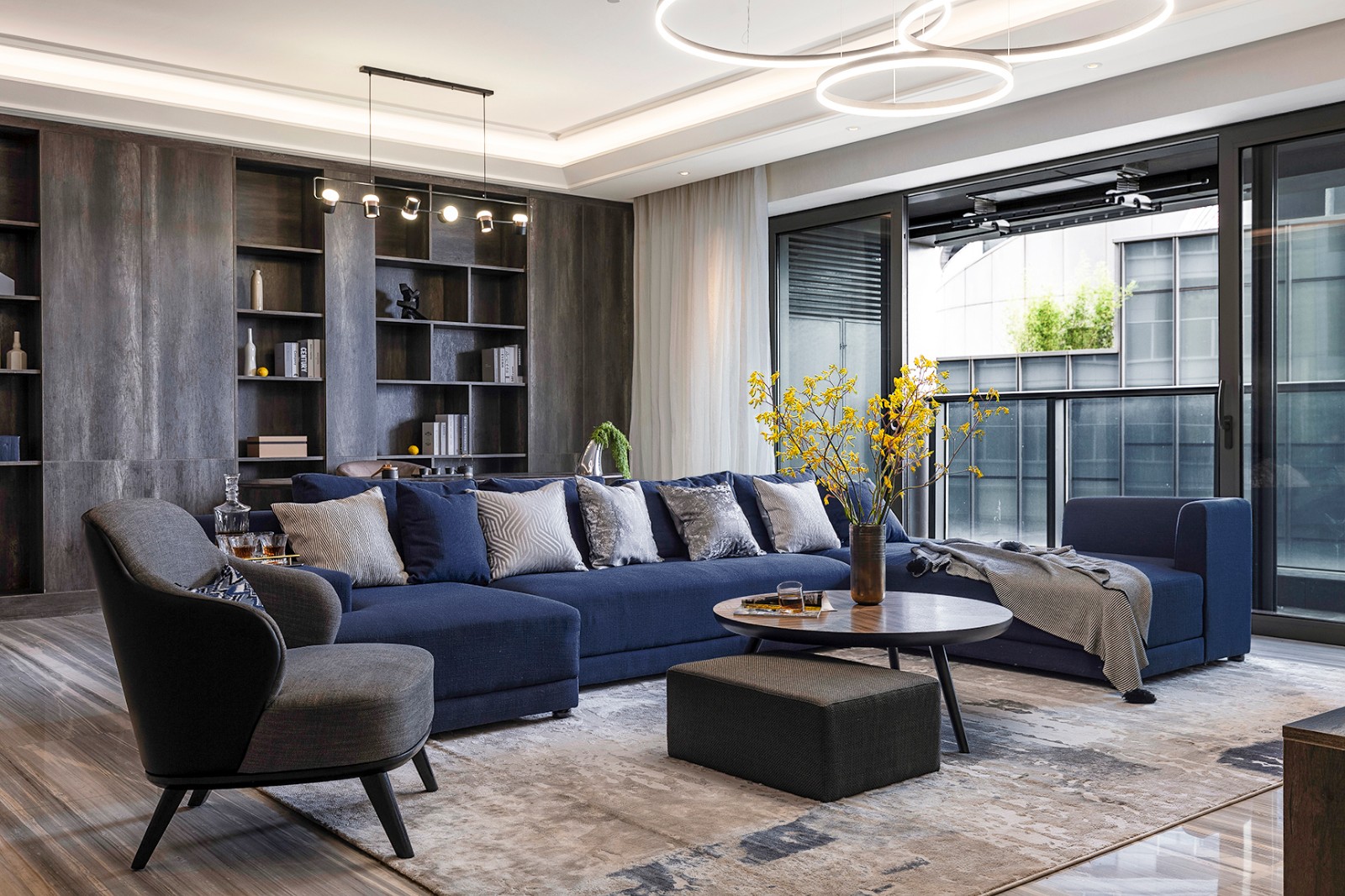 現(xiàn)代簡約室內裝修-客廳