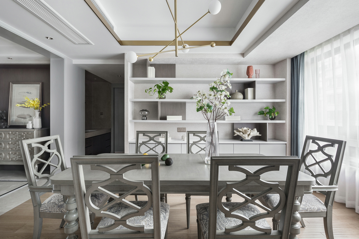 美式輕奢風(fēng)格家裝設(shè)計室內(nèi)裝修效果圖-餐廳 美式輕奢風(fēng)格家裝設(shè)計室內(nèi)裝修效果圖-餐廳
