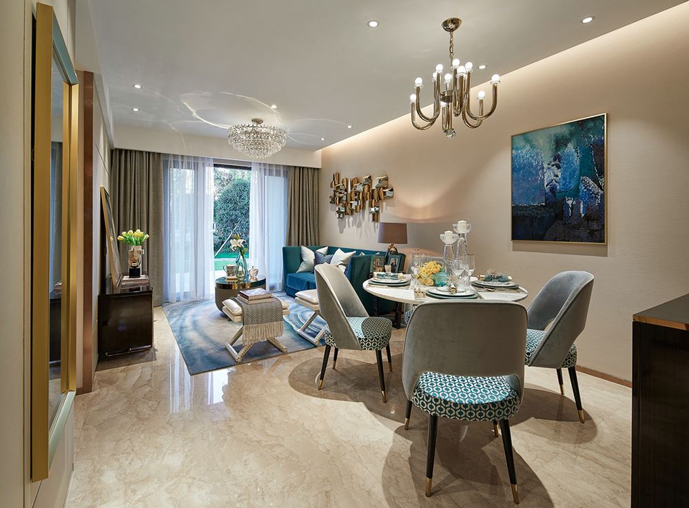 南寧市華潤(rùn)萬象華府輕奢風(fēng)格三居室裝修案例