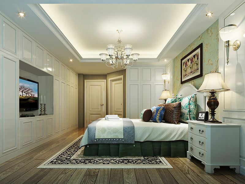 河源市恒大名都現代簡約風格三居室裝修案例