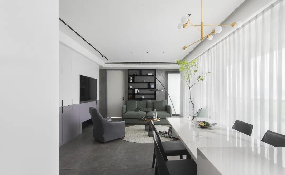 簡約黑白灰風(fēng)格室內(nèi)設(shè)計(jì)家裝案例-客廳 簡約黑白灰風(fēng)格室內(nèi)設(shè)計(jì)家裝案例-客廳