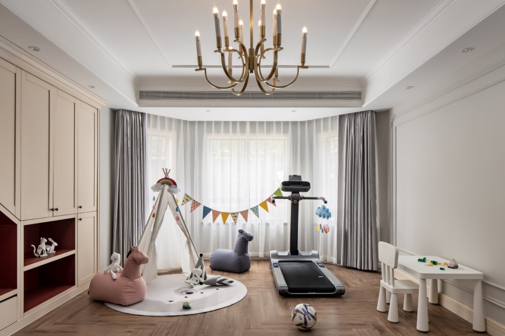 現(xiàn)代美式風(fēng)格室內(nèi)家裝案例效果圖-休閑室 現(xiàn)代美式風(fēng)格室內(nèi)家裝案例效果圖-休閑室