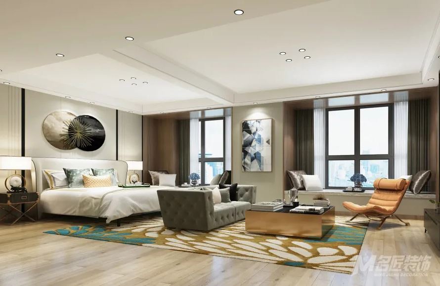 南寧市華潤(rùn)萬象華府輕奢風(fēng)格三居室裝修案例