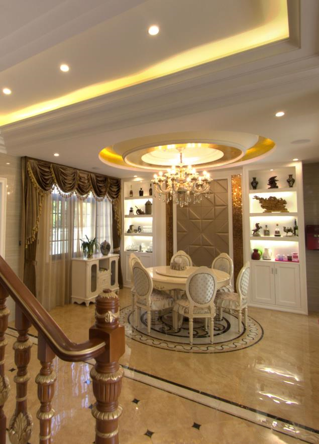 別墅裝修歐式奢華風(fēng)格-餐廳全景 別墅裝修歐式奢華風(fēng)格-餐廳全景