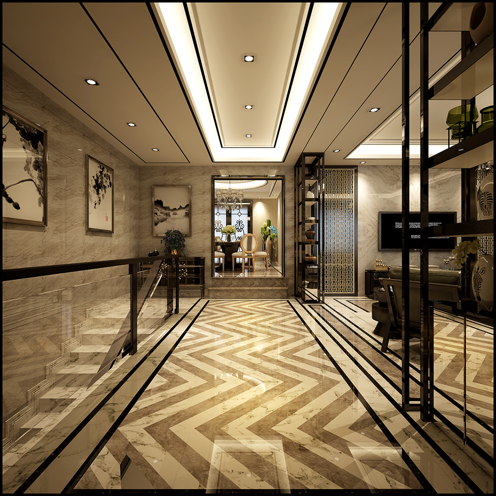 裝修公司新中式風格別墅裝修效果圖-二樓休息區(qū) 裝修公司新中式風格別墅裝修效果圖-二樓休息區(qū)