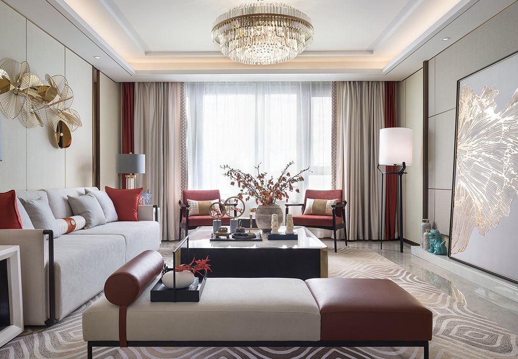 新中式風(fēng)格家裝設(shè)計(jì)室內(nèi)裝修效果圖-客廳 新中式風(fēng)格家裝設(shè)計(jì)室內(nèi)裝修效果圖-客廳