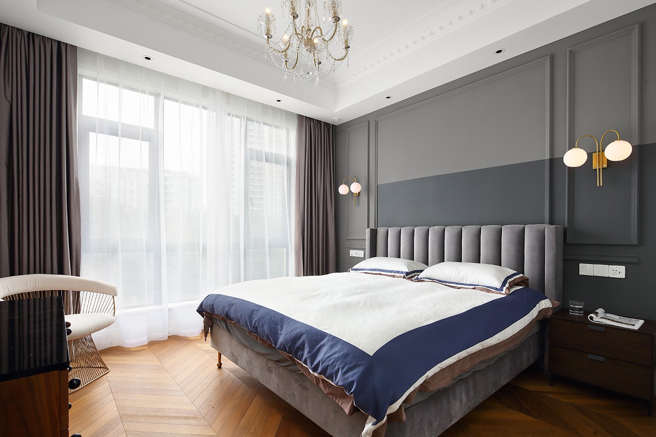 簡(jiǎn)歐輕奢風(fēng)格家裝設(shè)計(jì)別墅裝修效果圖-客臥 簡(jiǎn)歐輕奢風(fēng)格家裝設(shè)計(jì)別墅裝修效果圖-客臥