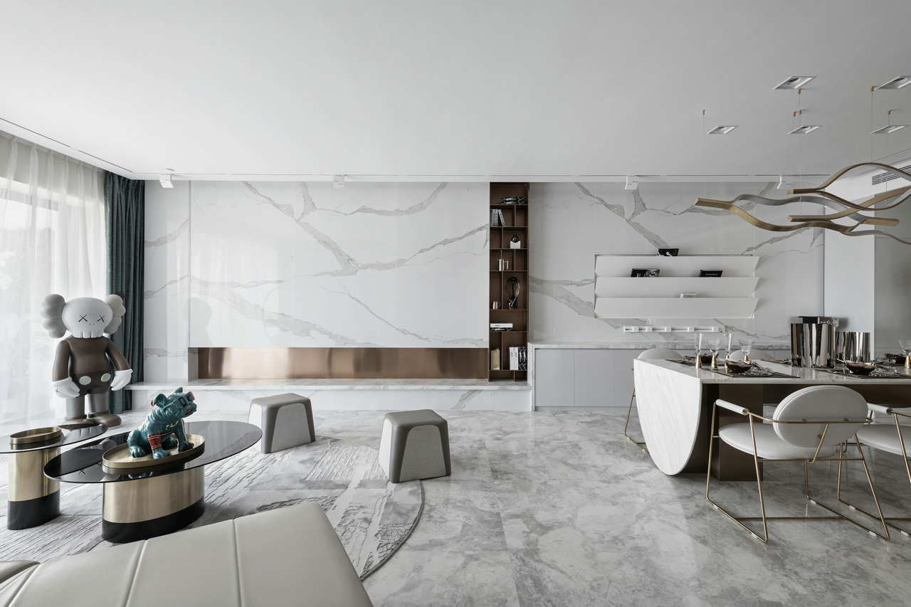 現(xiàn)代簡約風格室內設計家裝案例-客餐廳 現(xiàn)代簡約風格室內設計家裝案例-客餐廳