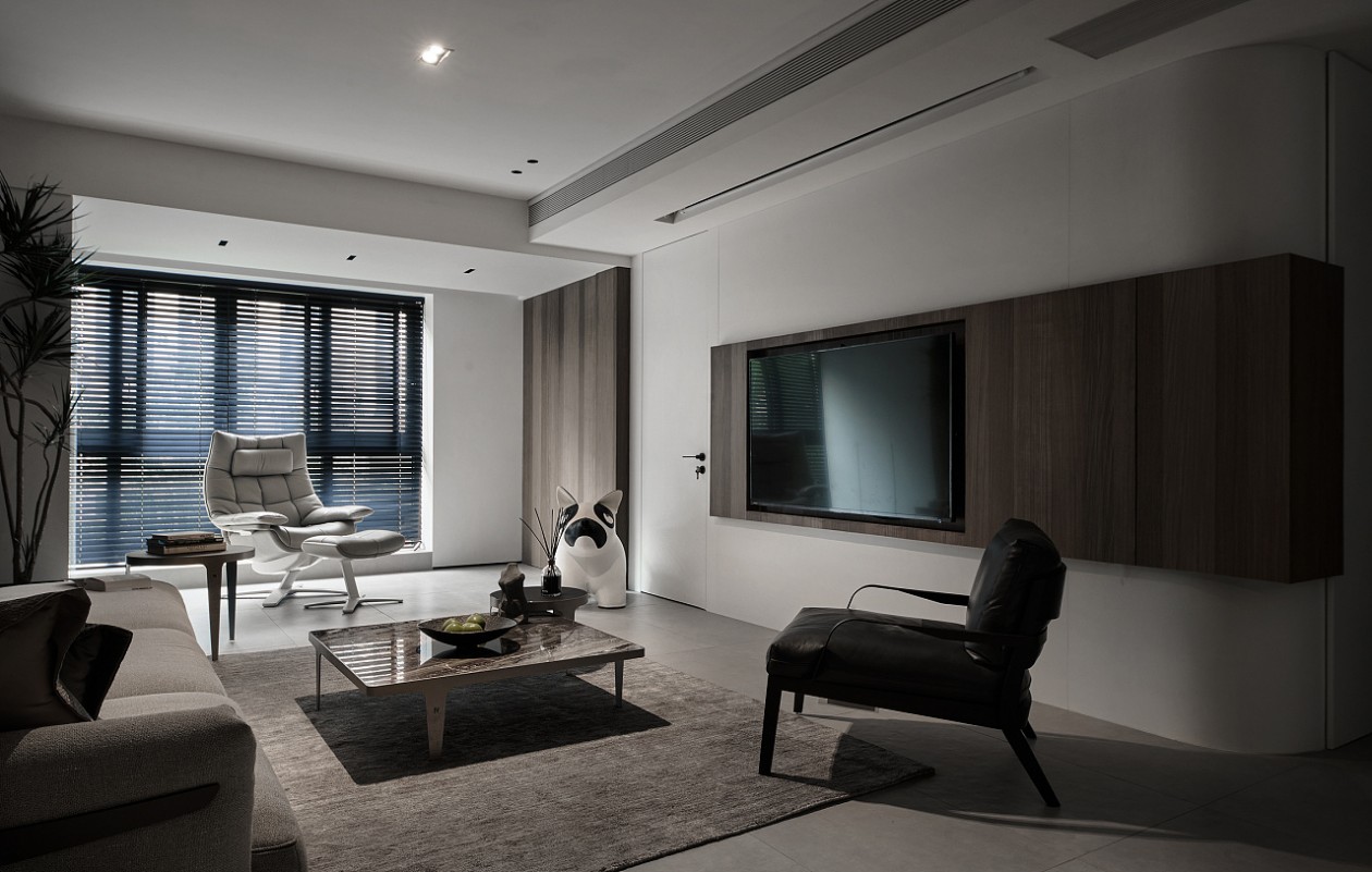 現(xiàn)代簡(jiǎn)約風(fēng)格室內(nèi)家裝案例效果圖-客廳電視背景墻 現(xiàn)代簡(jiǎn)約風(fēng)格室內(nèi)家裝案例效果圖-客廳電視背景墻