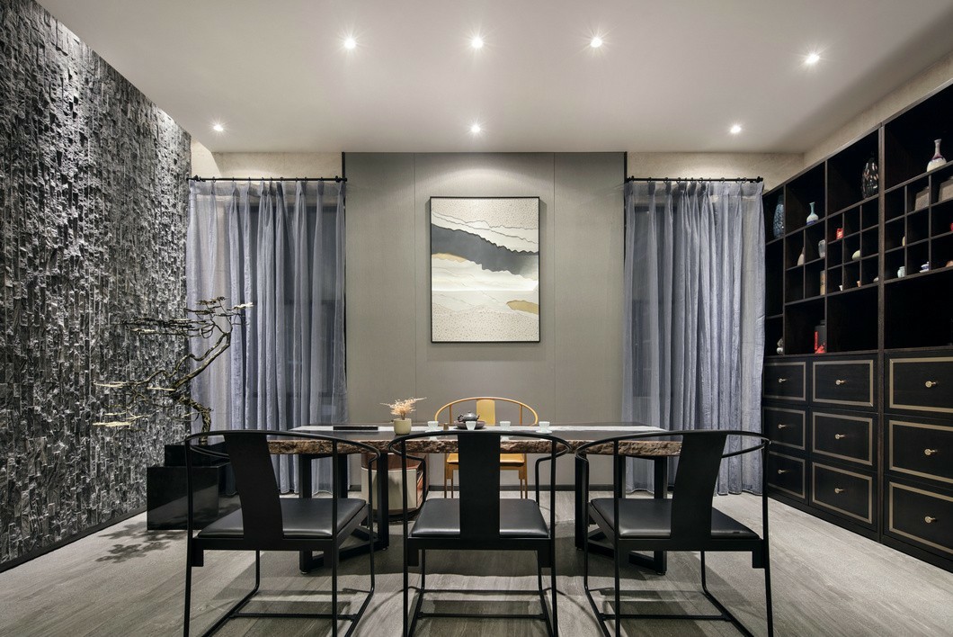 裝修公司新中式風(fēng)格別墅裝修效果圖-茶室 裝修公司新中式風(fēng)格別墅裝修效果圖-茶室