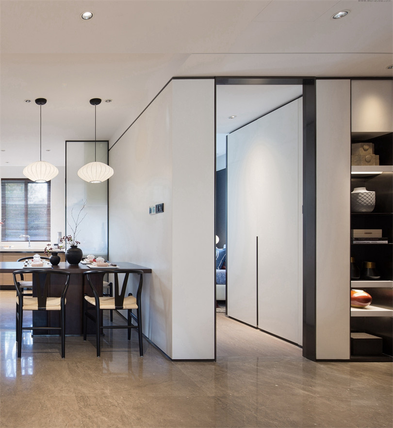 廣州市越秀東園新村新中式風(fēng)格四居室裝修案例