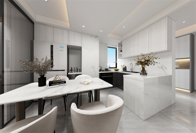 廣州市越秀濱海新城現(xiàn)代簡約風(fēng)格三居室裝修案例