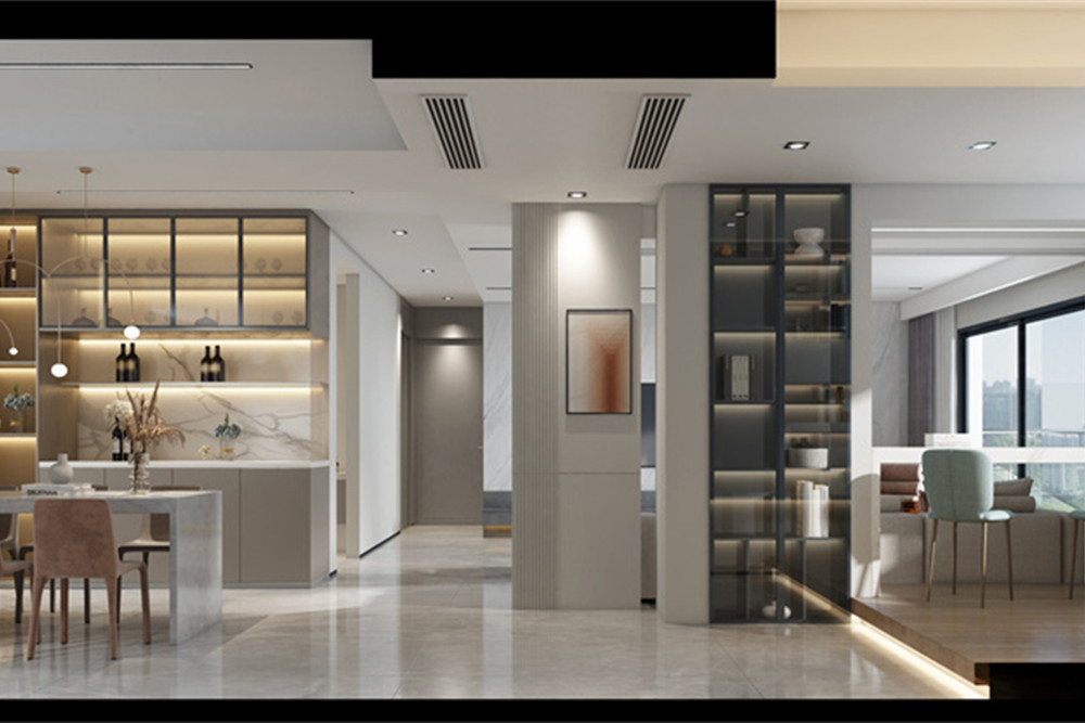 廣州市華遠云和墅現(xiàn)代簡約風格三居室裝修案例