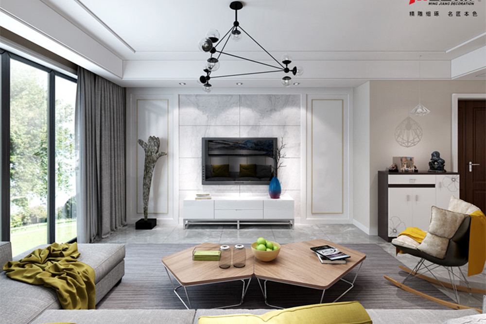 合肥市龍湖·車橋新界現(xiàn)代簡(jiǎn)約風(fēng)格三居室裝修案例