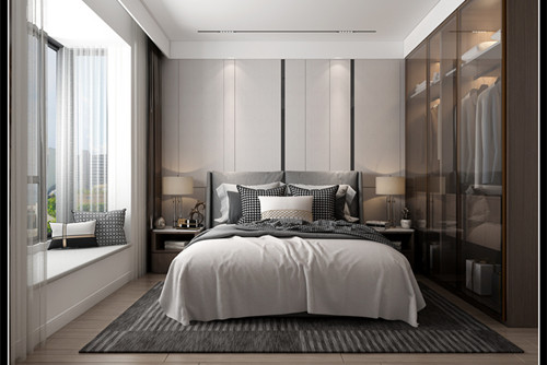 玉林市凱旋世紀(jì)廣場(chǎng)現(xiàn)代簡(jiǎn)約風(fēng)格三居室裝修案例