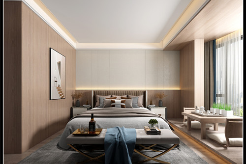 玉林市英華小區(qū)現(xiàn)代簡約風格三居室裝修案例