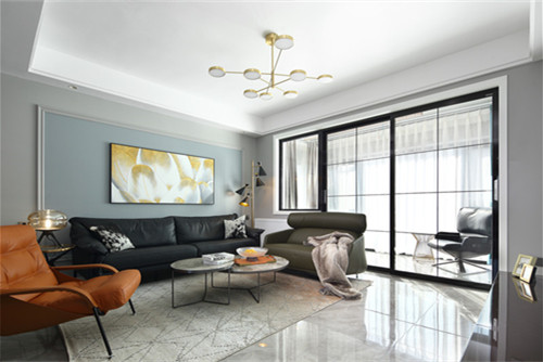 德陽市保健院家屬區(qū)現(xiàn)代簡約風格三居室裝修案例