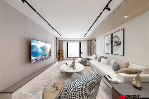 德陽(yáng)市百通廣場(chǎng)新中式風(fēng)格三居室裝修案例