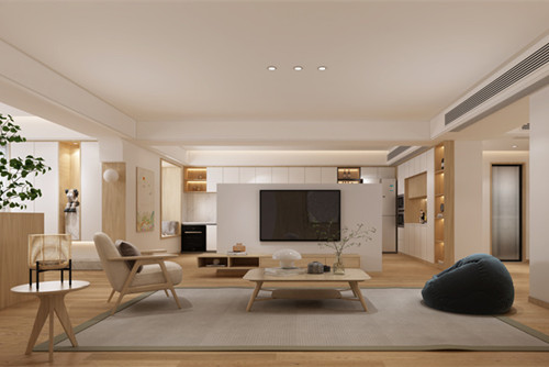 潮州市安居樓現(xiàn)代簡(jiǎn)約風(fēng)格三居室裝修案例