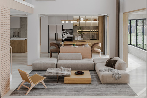 淮安201-300平米現(xiàn)代簡約風格中南璽園裝修設(shè)計效果圖