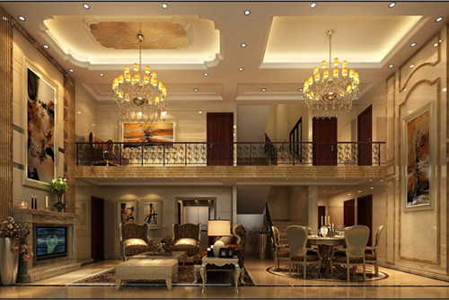 海口201-300平米歐式風格觀瀾湖官邸家裝設(shè)計案例