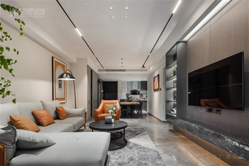 常州市龍湖龍譽(yù)城現(xiàn)代簡(jiǎn)約風(fēng)格三居室裝修案例