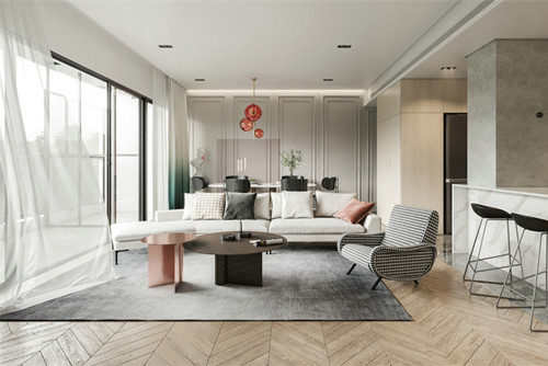 安順101-200平米輕奢風格塔山廣場室內(nèi)裝修設計案例