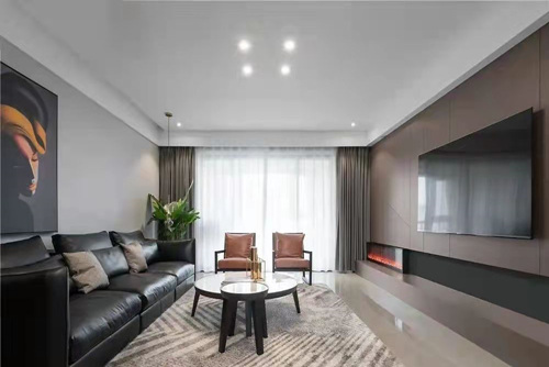 云浮市寶龍花園現(xiàn)代簡約風格三居室裝修案例
