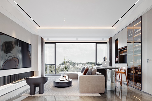 云浮市寶龍花園現(xiàn)代風格別墅裝修案例