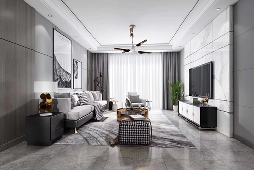 江門市海怡園現(xiàn)代風(fēng)格三居室裝修案例