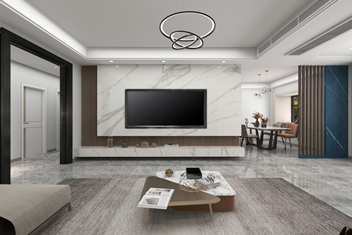 江門市恒大御景半島現(xiàn)代風(fēng)格三居室裝修案例