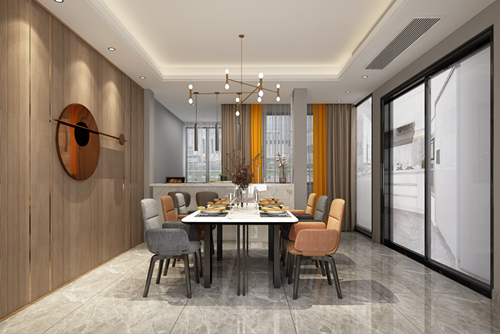 江門(mén)市江門(mén)奧園現(xiàn)代風(fēng)格四居室裝修案例