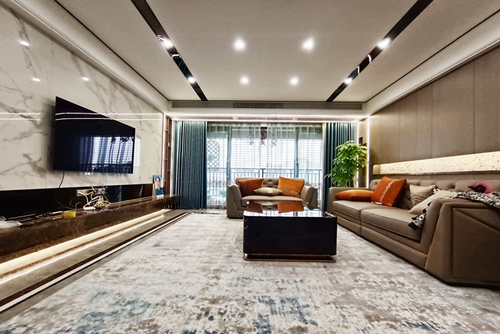 茂名市富麗天譽(yù)現(xiàn)代簡約風(fēng)格三居室裝修案例