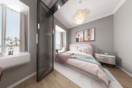 廣州市東圃廣場現(xiàn)代簡約風(fēng)格二居室裝修案例