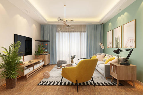 廣州市雅寶新城北歐風格四居室裝修案例