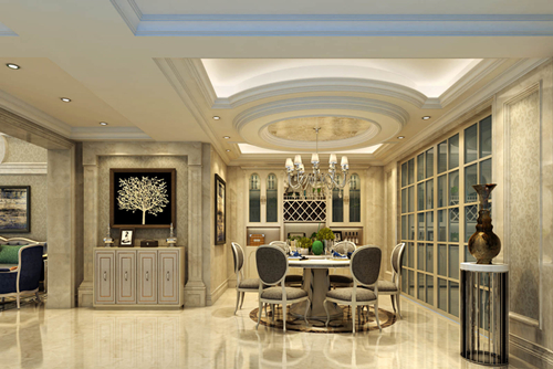 海口市?？谑锎猴L歐式風格復式裝修案例