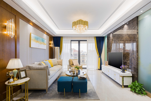 ?？谑邪查w小區(qū)現(xiàn)代簡約風(fēng)格三居室裝修案例