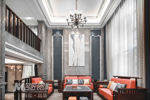 嘉興市巨匠·金色家園新中式風(fēng)格別墅裝修案例