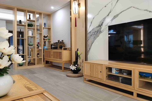 ?？谑鞋F(xiàn)代花園新中式風(fēng)格復(fù)式裝修案例